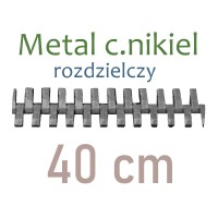 MENR  40cm zamek metal. C.NIKIEL rozdz.    WYBÓR KOLORÓW